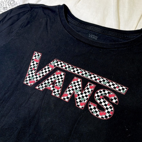 Vans Cherry Checkered Tee Shirt - Picture 1 of 5